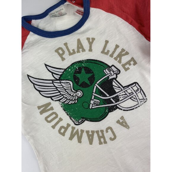 Zara Football Champion Raglan Tee {2/3} - Picture 2 of 7